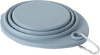 Gibson Home WanderHound 11.8 Inch Collapsible Double Silicone Pet Bowl Set with Carabiner Clip – BPA-Free, Dishwasher Safe, Foldable Food & Water Travel Bowls for Dogs – Hiking, Camping & Everyday Use