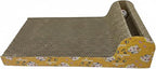 Interactive Cat Scratching Board with Ball Track, Corrugated Cardboard Cat Activity Pad, Random Edge Design