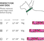 Martingale Dog Collar - Stainless Steel Chain, No Pull Training Collar with Flower Design for Large Medium Small Dogs (15, S)