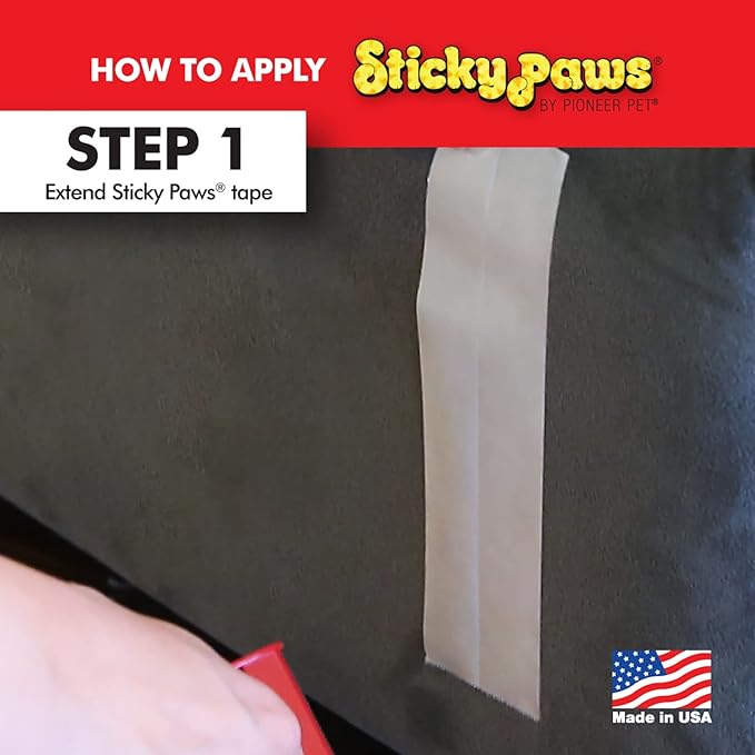 Sticky Paws Pioneer Pet Cat Training Aid - Deter Scratching - Sticky Sheets (Strips (2" x 12"))