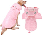 FLAdorepet Pink Pig Dog Costume,Halloween Holiday Pet Dog Piglet Outfits,Winter Coat Snowsuit Clothes for for Small Medium Large Dogs (Pig, 7XL)