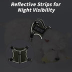 Tactical Dog Harness for Small Dog - Reflective Puppy Pet Vest No Pull Military Service Dog Vest with Vertical Handle XS Dog Harness for Outdoor Training