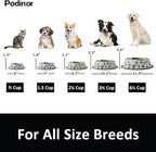 Stainless Steel Dog Bowls, Food and Water Non Slip Anti Skid Stackable Pet Puppy Dishes for Small, Medium and Large Dogs (2 Pack)