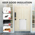 [MAVRICPOWER] Aluminum Medium Dog Door for Door, Doggy Door with 2 Sliding Lock Panels for Extreme, Doggie Door for Medium Dogs Up to 30 lbs