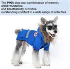 PINA Small Dog Coats - Waterproof, Warm Winter Jacket with Faux Fur Hood & Pocket