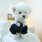 Furbabycare® Elegant Sweet Fashion Puppy Dog Blingbling Princess Skirt Pet Dog Lace Cake Camisole Tutu Dress H-Black X-Small