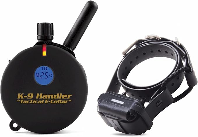 Educator K9-800 K9 Handler E Collar for Dog Training with Remote - 1 Mile Range, Waterproof, 100 Stimulation Levels, Tone or Vibration Mode, Night Light for Small, Medium & Large Dogs (33 Inc)