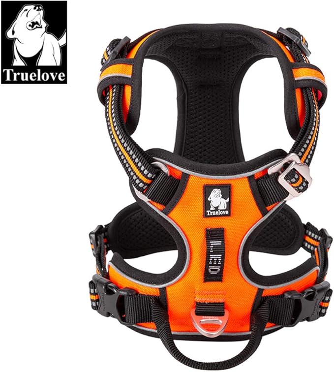 TRUE LOVE Dog Harness No Pull Nylon Reflective Pet Harness Adjustable Comfortable Control Step-in Brilliant Colors Truelove TLH56512