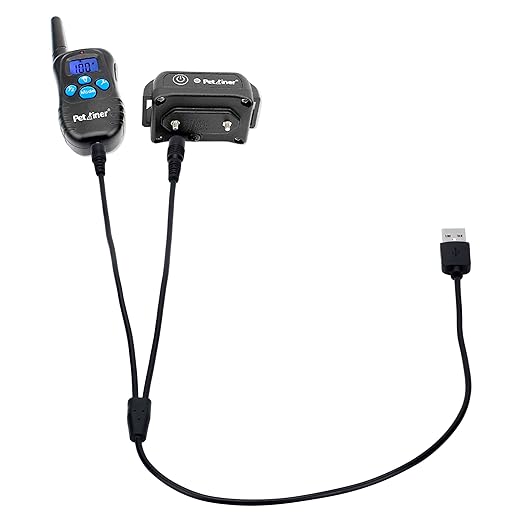 USB Charger Cable for PetSpy, IPETS, Petrainer, TrainPro, PETTECH Electronic Training Collar & Dog Shock Collar, Charging Cord with 2 DC Barrel Connectors