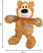 KONG Wild Knots Bears - Durable Dog Toys with Internal Knotted Ropes and Minimal Stuffing for Less Mess (Assorted Colors) (Medium/Large (2 Pack))