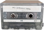 Mixtape Cardboard Cat Scratcher, Large (54 x 31 x 35 cm), Black