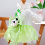 Furbabycare® Elegant Sweet Fashion Puppy Dog Blingbling Princess Skirt Pet Dog Lace Cake Camisole Tutu Dress S-Panda X-Small