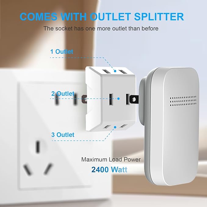 Wireless Doorbell - Self-Powered Door Bells No Battery Required for Home, Push Button Plug-through Waterproof Cordless Door Chime, up to 1300ft Range with 38 Ringtone, 120dB Extra Loud Doorbells