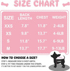 4 Pieces Dog Clothes for Small Dogs Summer Autumn Puppy Clothes Cute Soft Pet Dog Shirts Chihuahua Teacup Dog Cat Clothing Pink Costume (X-Small)