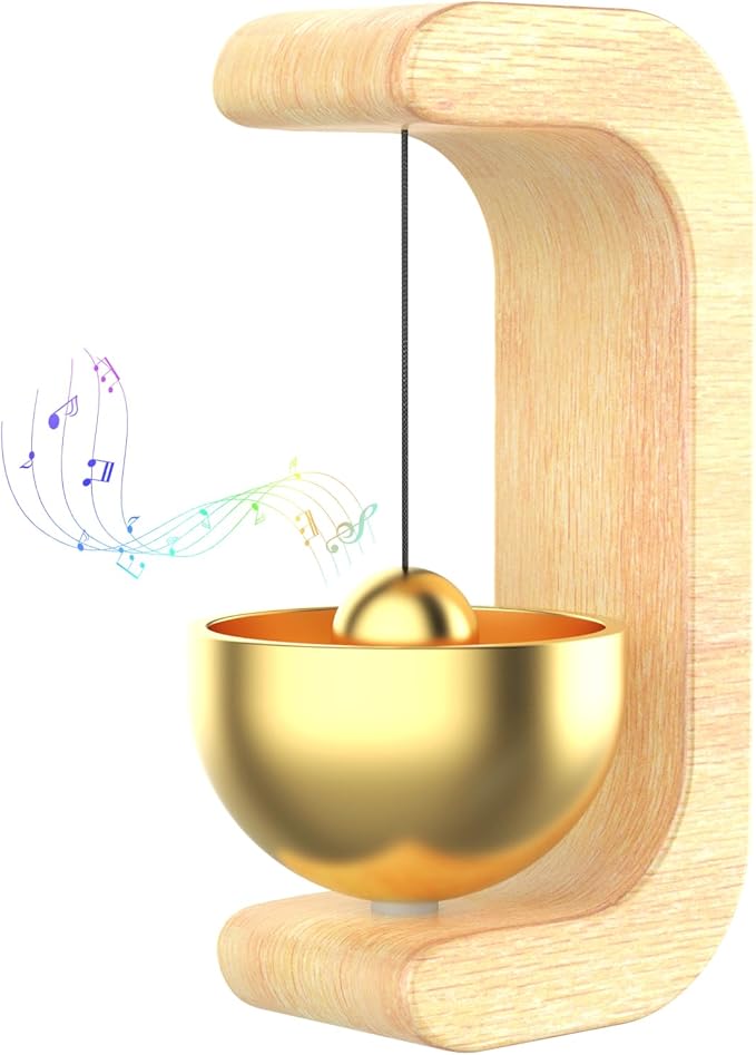 Shopkeepers Bell for Door Opening – Magnetic Wooden Door Bell for Home/Refrigerator/Entrance Decor
