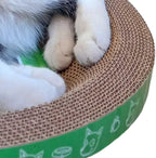 B Kitty Scratcher Cat Bed, Fun for Your Purr-FECT Feline (Round)