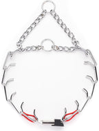 Herm Sprenger Chrome Plated Steel Dog Collar with Quick Release ClicLock Buckle O-Ring Biothane Insert Training Collar Made in Germany (Cherry Red, 22in x 3.0mm(Neck Size up to 18-19in))