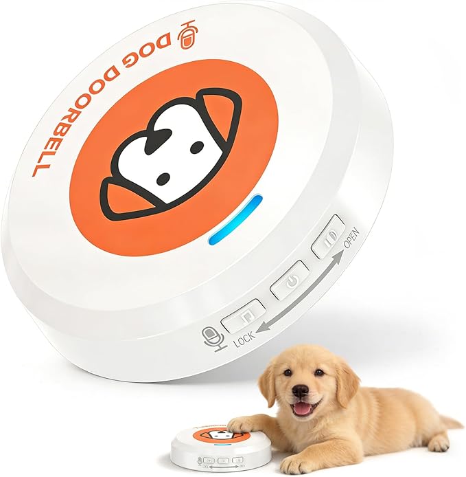 ChunHee Recordable Bells for Dog Training to Go Outside - Dog Door Bell with 5 Adjustable Volume | Bell for Dogs to Ring to Go Potty | Teach Puppies to Signal to Go Outside & Potty