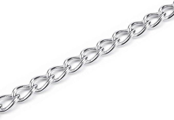 Mogoko Stainless Steel Dog Choke Chain Collar, Puppy Metal P Chain Slip Collar Pet Training Walking Choker(3.0mm;20.0 Inch)