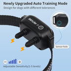Bark Collar With Remote for 2 Dogs, 3300FT 2 in 1 Bark and Shock Collar Combo with Beep, Vibrate, Shock & Auto Mode, IPX7 Waterproof Automatic Bark Collar for Small Medium Large Dogs (7-120lbs)