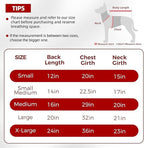 Mihachi Dog Snow Suit Dog Coat Soft Fleece Pullover Pajamas, Pet Windproof Warm Cold Weather Jacket with Zipper, Reflective Jumpsuit Apparel Outfit Clothes for Small Dog, Red S