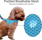 Plutus Pet No Pull Dog Harness with Breathable Mesh Padded, Adjustable Reflective Escape Proof Dog Harness, Quick Fit Dog Vest Harness for Small Medium Large Dogs(S, Cyan)