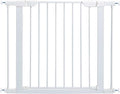 MidWest Homes for Pets 29-Inch High Walk-Thru Pressure Mounted Steel Dog Gate, Expands to 38 Inches Wide, Includes 3-inch Extensions, White