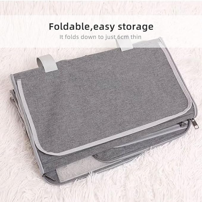 Cat Carrier Soft Sided Dog Carrier Airline Approved Pet Carrier for Dog/Cat Bag (17.32×9.84×10.63 in) with 1 Poop Bags,5 Pee Pads,Ideal for Medium-Large Cats Small Dogs