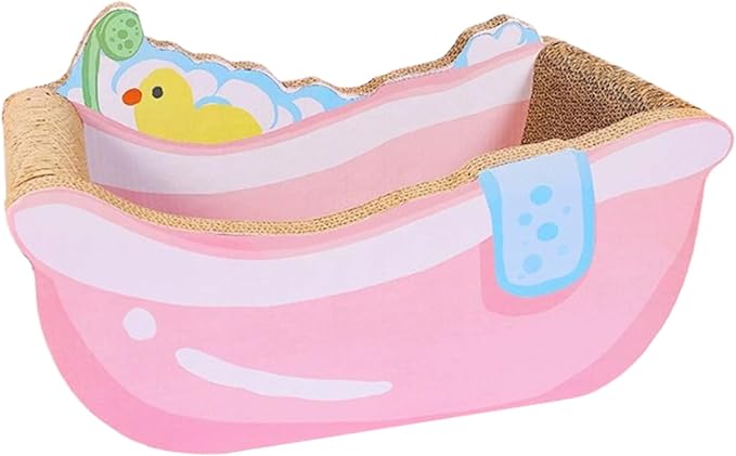 Small Cat Bed - Corrugated Paper Calming Nest | Cute Kitten Bed Cat Scratcher - for Kitten Puppy Small Dog Pet Home Decor Living Room Balcony Apartment Dorm Sleeping Play