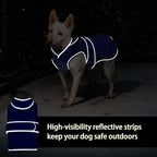 MIGOHI Warm Dog Coat Winter Dog Jacket,Waterproof Cold Weather Coats for Dogs,Fleece Jacket for Small Medium Large Dogs,Reflective Thick Fleece Vest with Leash Hole