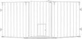 Carlson 76 Inch Wide Flexi Configurable Walk Through Pet Gate,Off-white