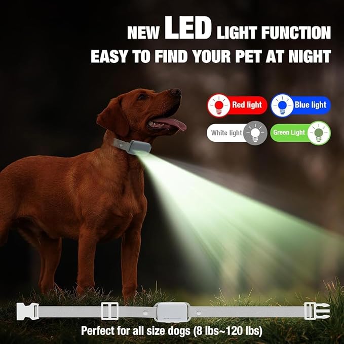 Dog Training Collar with Remote Control, 3 Modes, Voice Control