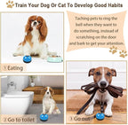 2 Pack Dog Bells, Puppy Potty Training Bell Dog Doorbell Potty Train Dog Bell for Potty Training Door Bells for Dogs to Ring to Go Outside Jingle Bells for Door Knob (Light Blue)