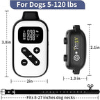 PetJoy Bark Collar with Remote, Bark and Training Collar Combo, Shock Collar for Large Dogs, Auto Bark Collar - Shock, Vibration, Beep and Auto Mode (Level 1-5), Remote Range 2800 Ft