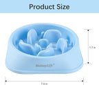 MateeyLife Slow Feeder Dog Bowls 2PCS, Anti-Choking Puzzle Dog Food Bowls, Anti-Slip Interactive Feeding Slow Down Eating, Bloat Stop Maze Dishes for Medium Breeds