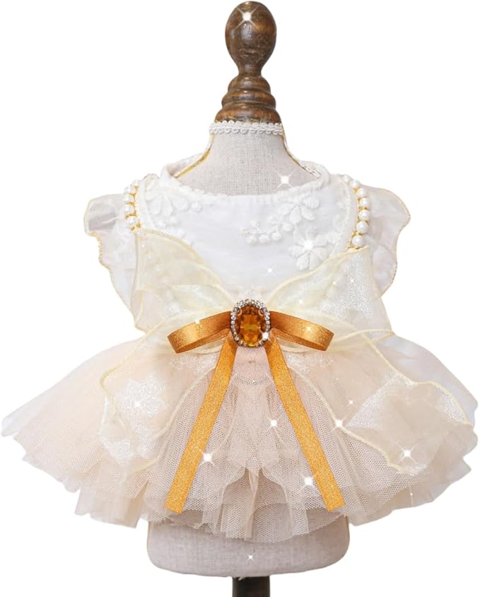 Fashion Sweet Puppy Dog Blingbling Princess Skirt Pet Dog Lace Cake Camisole Tutu Dress K-Blue XL