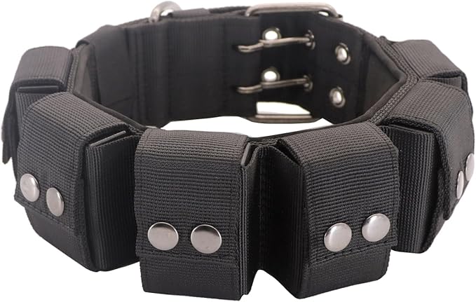 Tactical Weighted Dog Collar - Weights for Training & Exercise - Small, Medium, Large Dogs