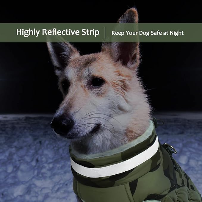 Lelepet Dog Coat Warm Dog Winter Coat Waterproof Dogs Jacket with Harness Built in Reflective Pet Fleece Vest Zip-Up Cold Weather Coats for Extra Large Dogs Turtleneck & Windproof Coats Great Dane 3XL
