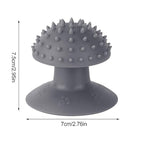 Gray Cat Corner Scratcher | Cat Corner Self Groomer Remove Loose Fur, Removable Design for Cleaning, Cat scratcher Cat Massage Combs for Short Long Fur Cats, Kitten Puppy Massager Cat Brushes,Grooming
