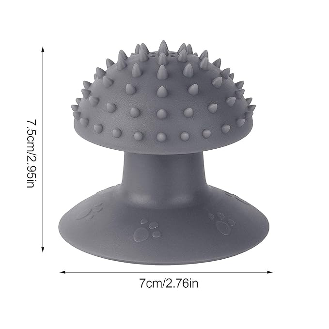 Gray Cat Corner Scratcher | Cat Corner Self Groomer Remove Loose Fur, Removable Design for Cleaning, Cat scratcher Cat Massage Combs for Short Long Fur Cats, Kitten Puppy Massager Cat Brushes,Grooming