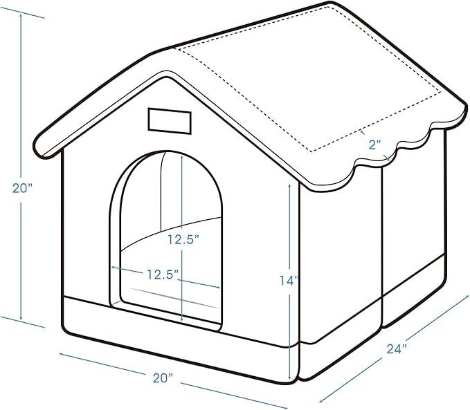 Jiupety Dog House Indoor, XL Size Indoor Dog House for Medium and Large Dog, Warm Cave Sleeping Nest Bed for Cats and Dogs, Gray