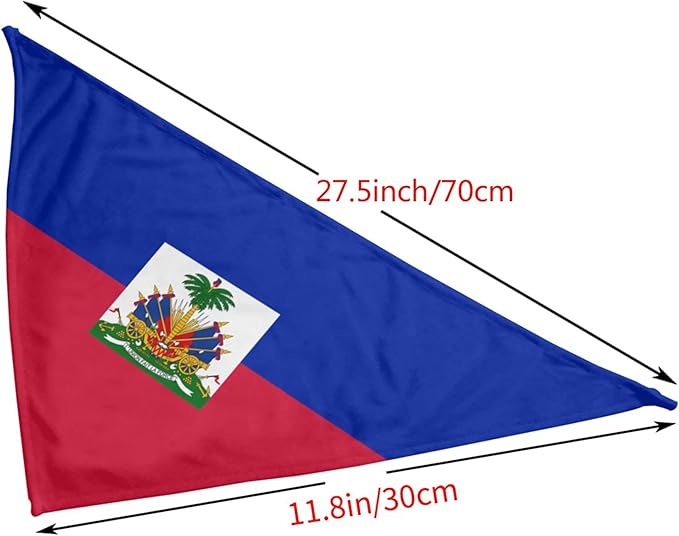 Dog Bandanas Haiti Flag Pet Bandana Scarf Triangle Bibs Kerchief Accessories for Dogs Cats