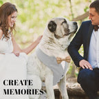 AVERYDAY Dog Tuxedo for Wedding Outfit, Dog Suit and Tie Costumes for Birthday, Halloween, Cosplay, Christmas Party, Pet Formal Wear with Bowtie, Tux for Medium Large Dogs, Bulldog, Labrador, Husky