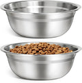 URPOWER 2 Pack 8" Stainless Steel Dog Bowls - 50oz Thickened Durable Pet Bowls for Food and Water, Fit for Elevated Dog Bowl Stand
