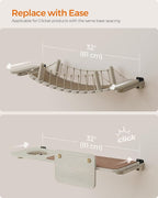 Feandrea Clickat Collection - No.003 Cat Bridge, Extremely Quick Assembly, Unlimited Expandability, Replaceable Module and Fabric Pad, Cat Wall Furniture