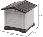 Ferplast Outdoor Kennel, Dog House DOGVILLA 50 in Resistant Thermoplastic Resin