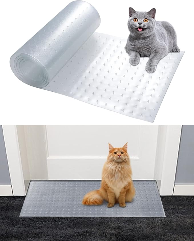 8.2Ft Cat Carpet Protector for Doorway, Under Door Carpet Protector Prevent Carpets Rugs from Scratching Tearing at Doorway