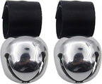 SCENEREAL Large Bell for Dog Collar, 2 Pack 1" Extra Loud Collar Bells for Cats and Dogs Training, Hiking, Walking, Hunting, Pet Tracker, Pet Bell for Save Wildlife and Birds Silver