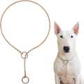Dog P Snake Chain Chrome Plated Metal Dog Training Choke/Collar-Fully Guaranteed Against Rust Tarnish or Breakage-Recommended for Professional Training (Rose Gold, 5mm * 22")