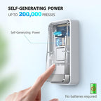 TECKNET Wireless Doorbell, Plug-through Door Bell, IP66 Waterproof Doorbells, 1300ft Cordless Rang Door Bell Ringer Wireless, 60 Ringtones & 5 Level Volume, 0-110 dB Doorbell Chime for Home/Classroom